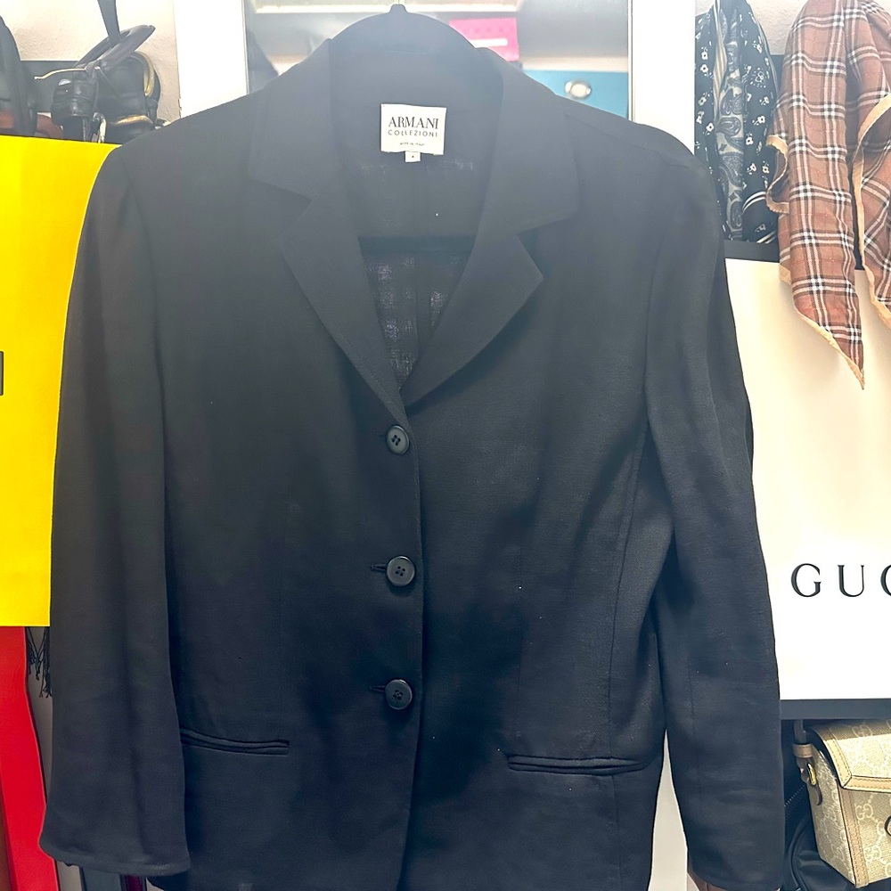 Armani linen blazer (medium )